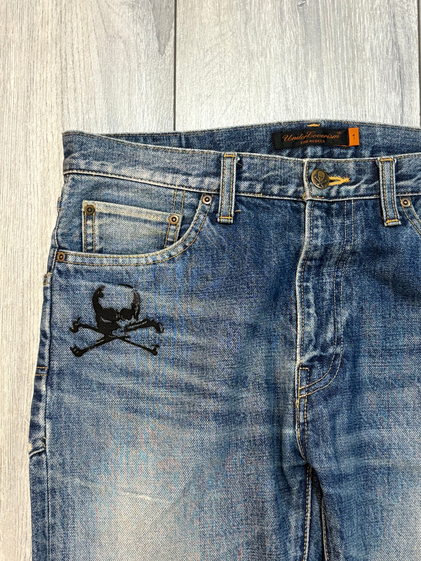 Undercover AW05 Arts and Craft Skull Denim
