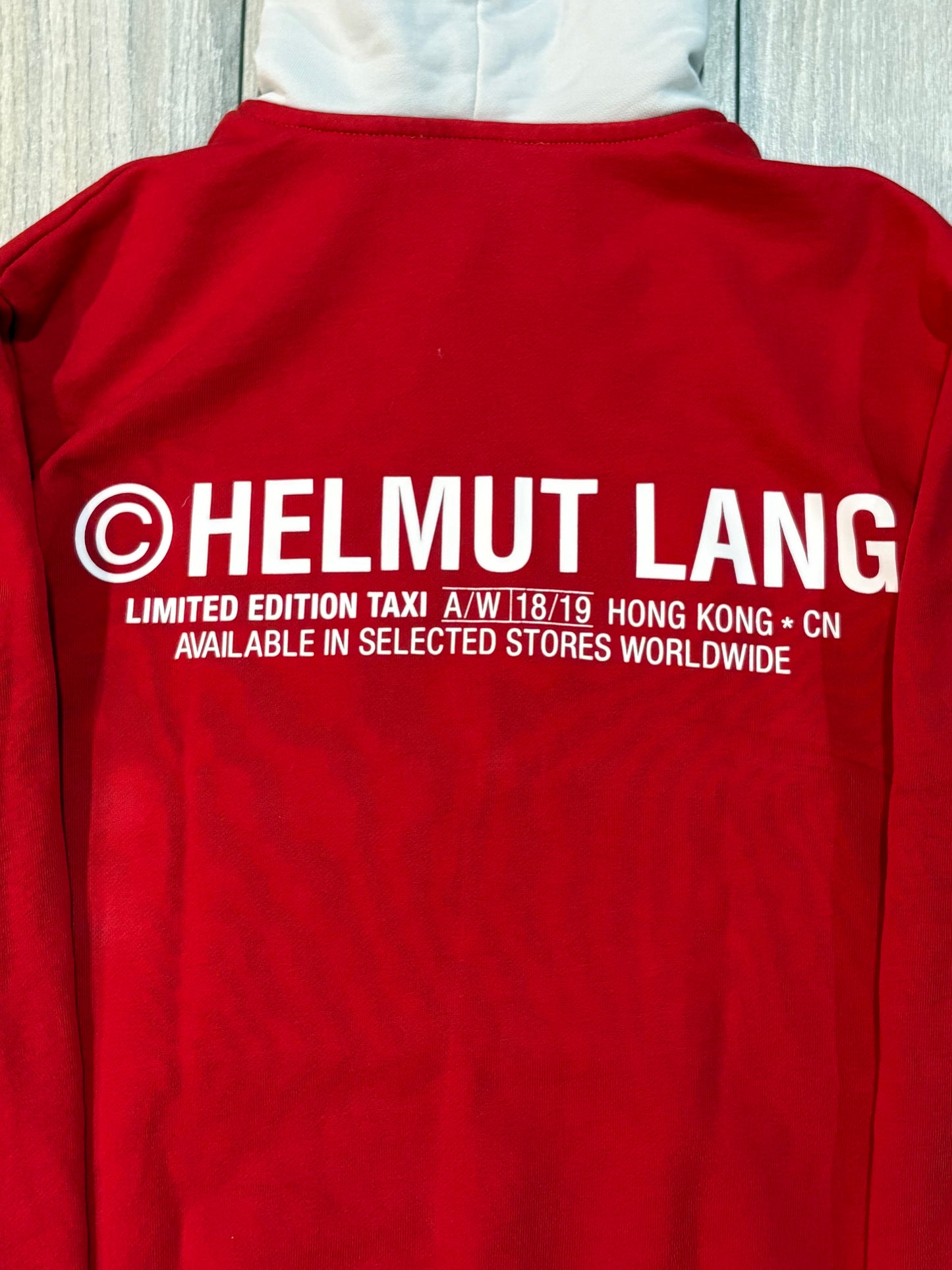 Helmut Lang AW18 Limited Edition Taxi Hoodie