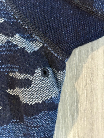 Pure Blue Japan Blue Camo Sweater