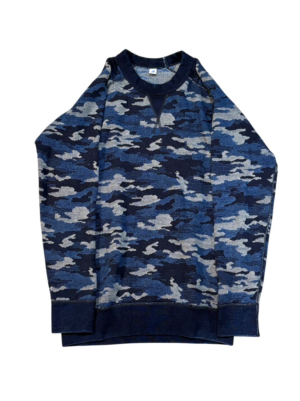 Pure Blue Japan Blue Camo Sweater