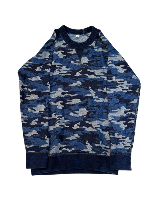Pure Blue Japan Blue Camo Sweater
