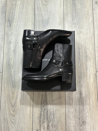 Saint Laurent Paris Leather Wyatt Boots