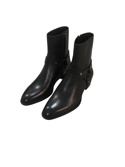 Saint Laurent Paris Leather Wyatt Boots