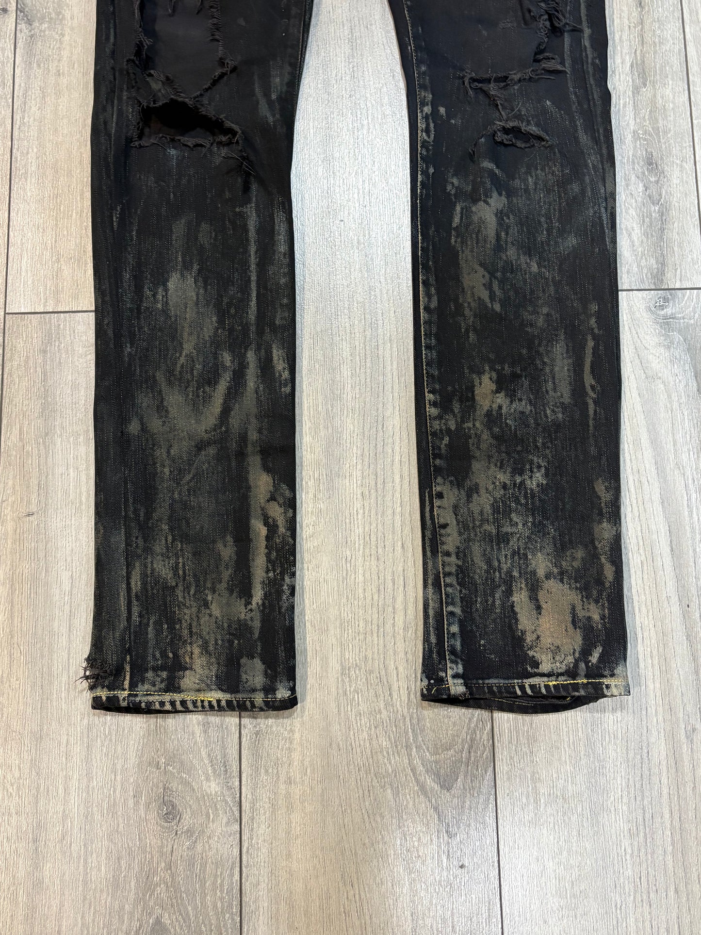 Saint Laurent Paris FW14 Oil Spill Denim