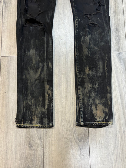 Saint Laurent Paris FW14 Oil Spill Denim