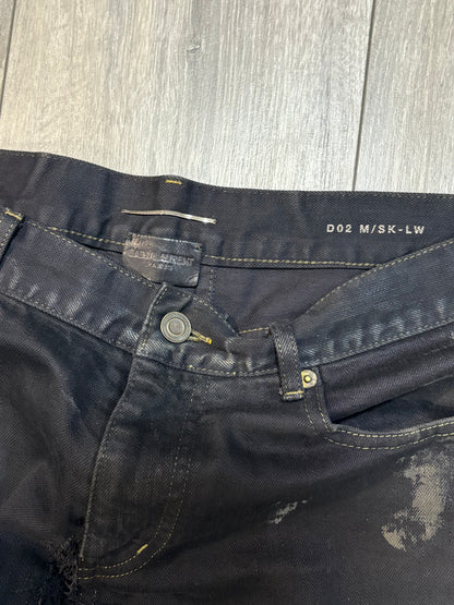 Saint Laurent Paris FW14 Oil Spill Denim