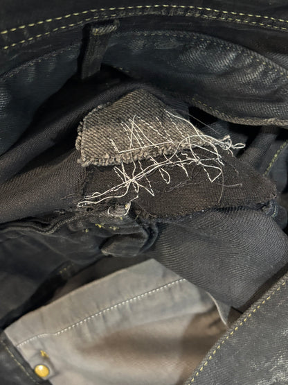 Saint Laurent Paris FW14 Oil Spill Denim