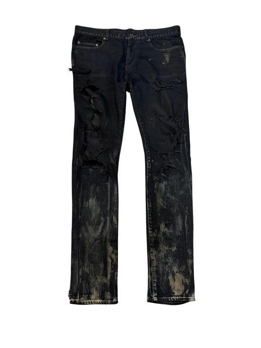 Saint Laurent Paris FW14 Oil Spill Denim