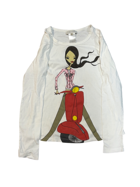 Celine biker girl shirt