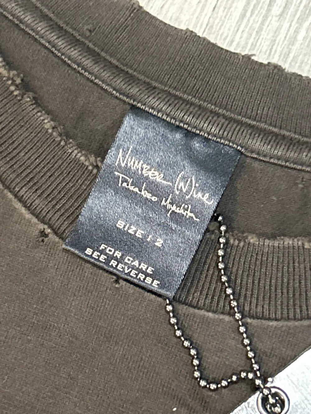 Number (N)ine SS05 Crying Skull Heart Shirt