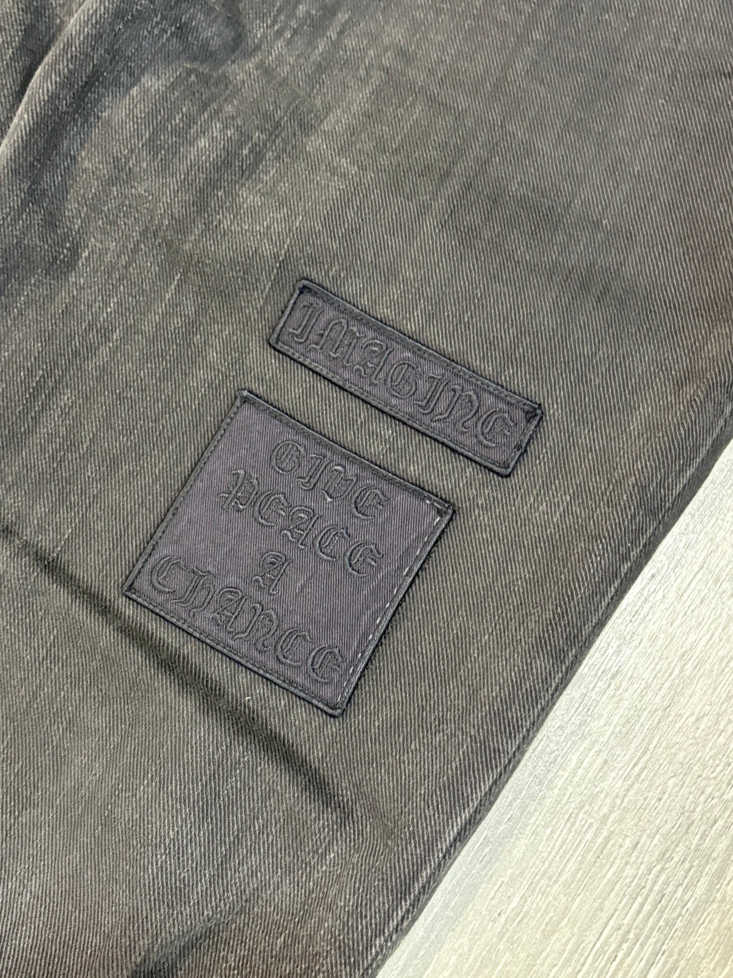 Number (N)ine AW04 Give Peace A Chance Denim