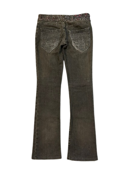 John Richmond AW04 Chain Embellished Jewel Jeans