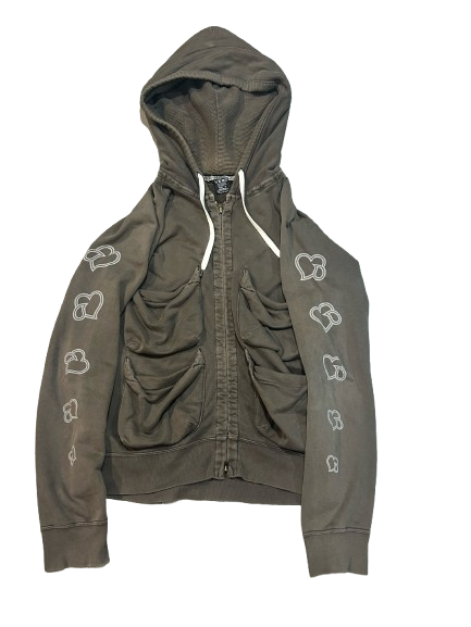 Number (N)ine SS05 Crying Hearts Zip Up