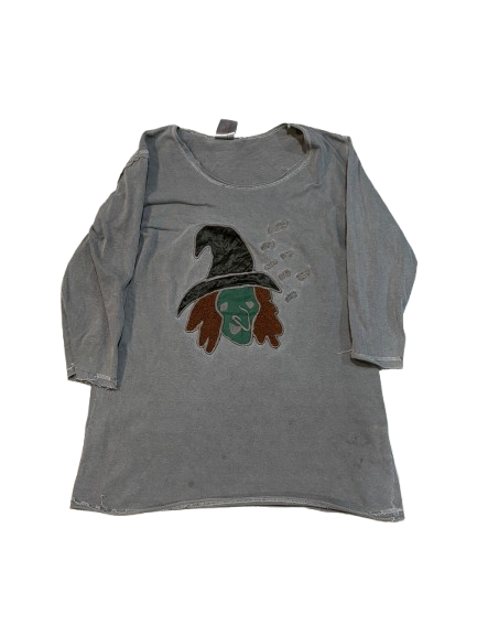 Undercover AW02 Distressed 1/2 Witch Shirt