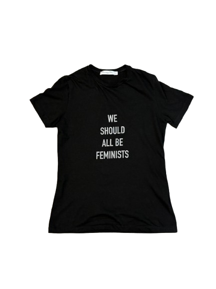 Christian Dior 2017 We Should All Be Feminists Shirt (Black)