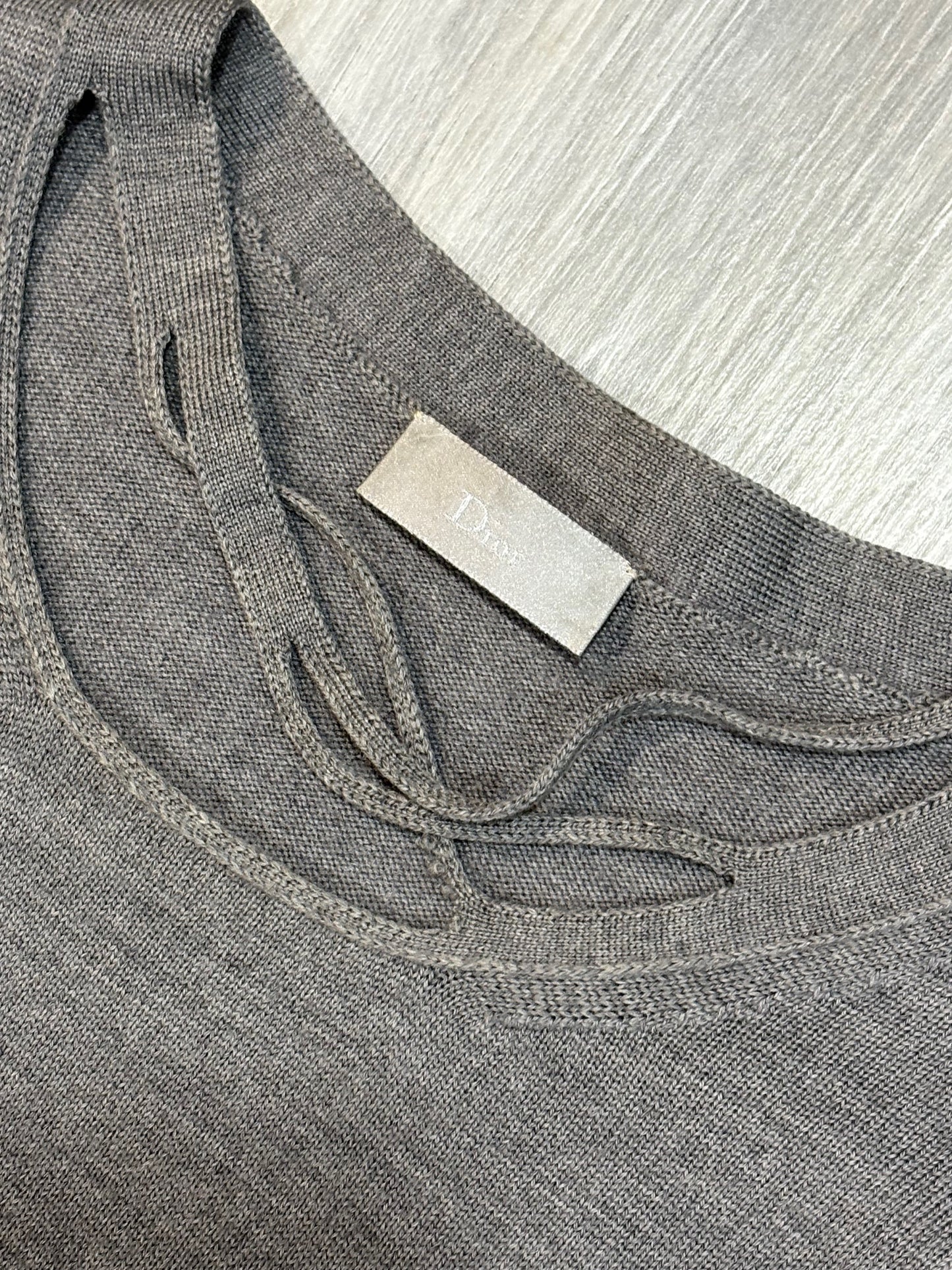 Dior Homme FW04 Slitted Sweater