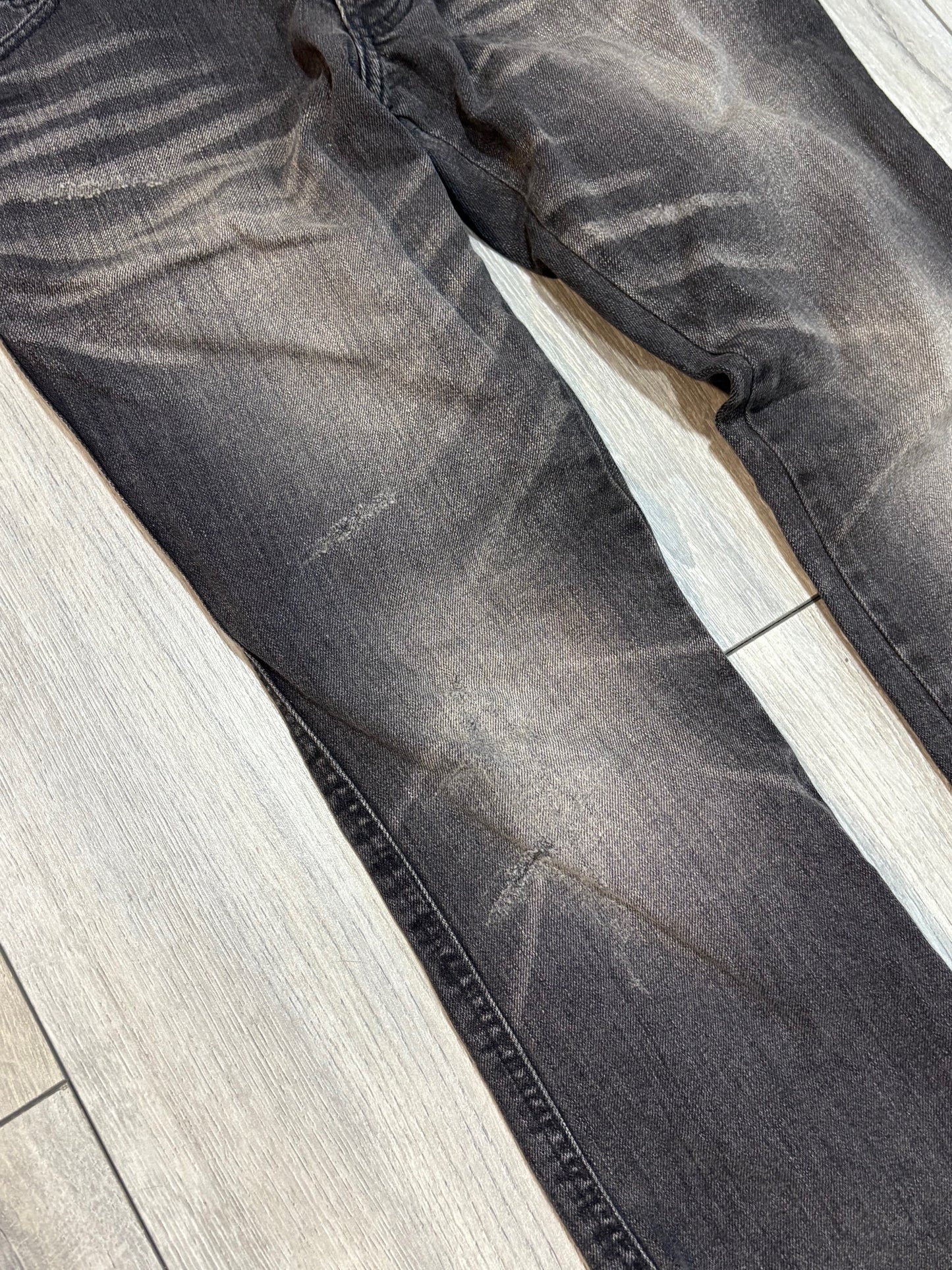 5351 Pour Les Hommes Python Patch Flared Denim