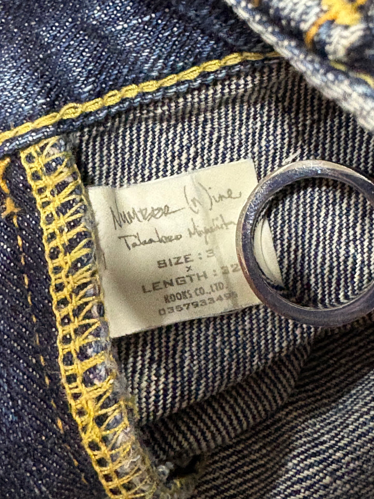 Number (N)ine SS05 Nightcrawler Denim