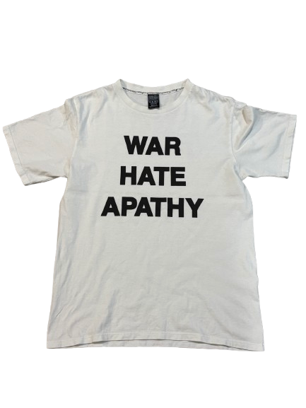 Number (N)ine AW09 War Apathy Hate Stupid Shirt