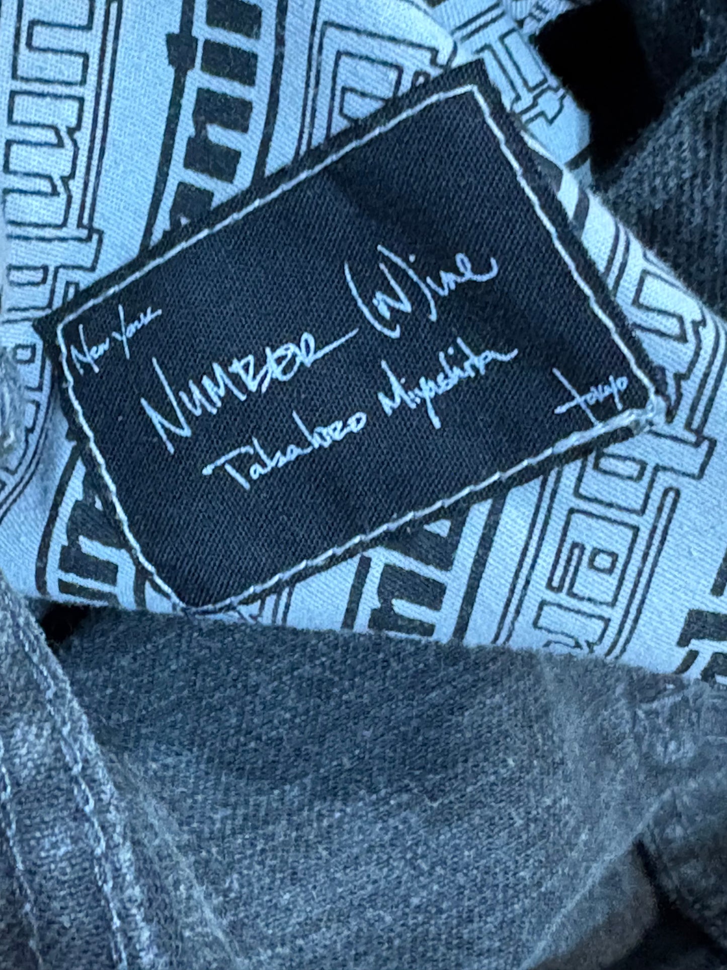 Number (N)ine AW04 Give Peace A Chance Denim