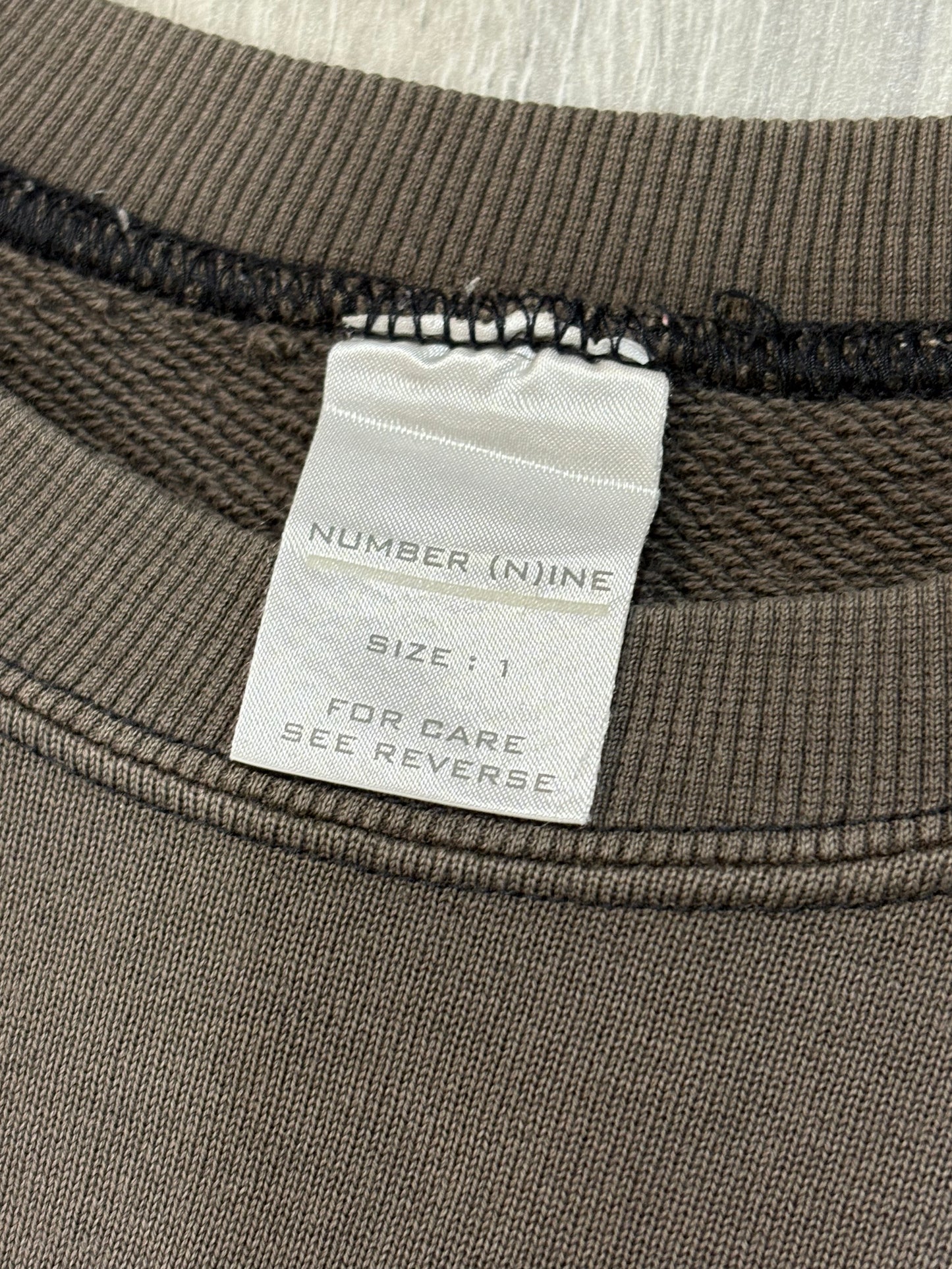 Number (N)ine SS01 School of Visual Comedy Sweater