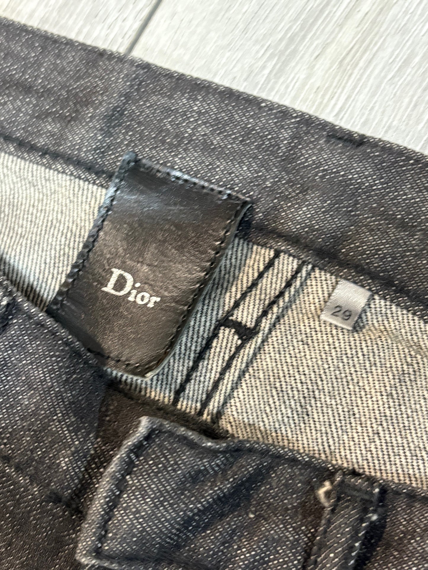Dior Homme SS05 Black Glitter Denim