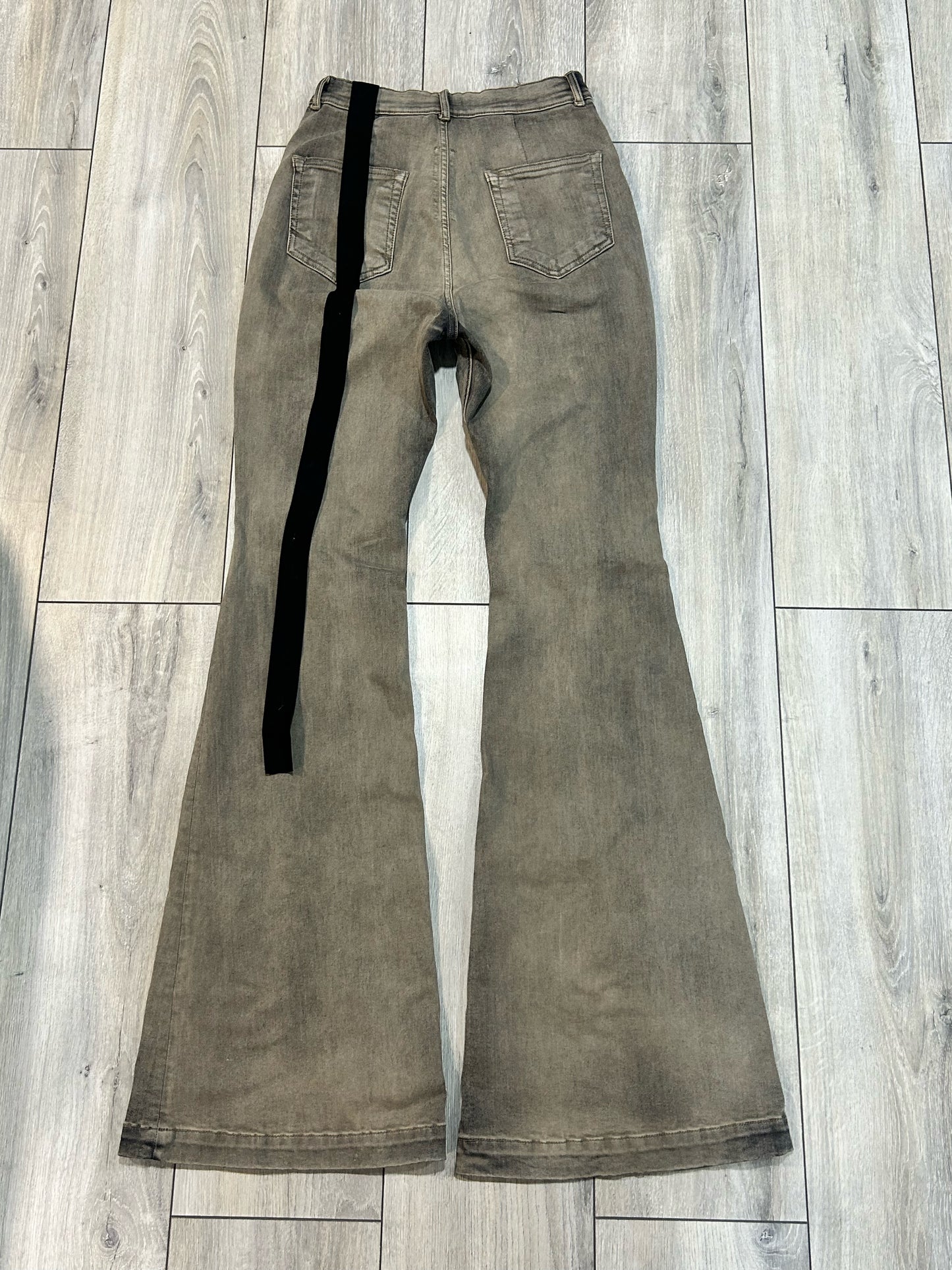Rick Owens Mineral Pearl Bolan Bootcut Denim