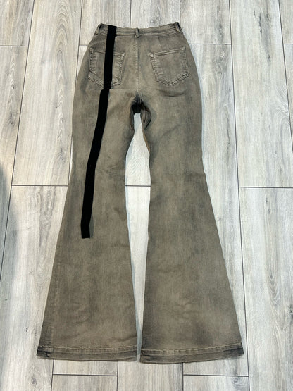 Rick Owens Mineral Pearl Bolan Bootcut Denim