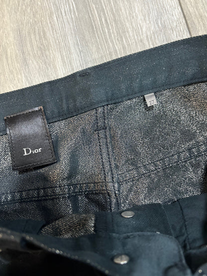 Dior Homme FW08 Black Glitter Denim