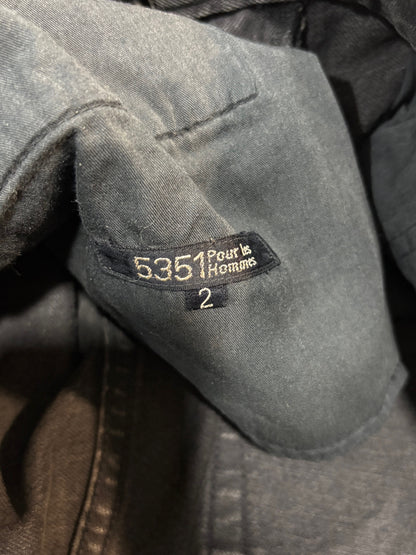 5351 Pour Les Hommes Python Patch Flared Denim