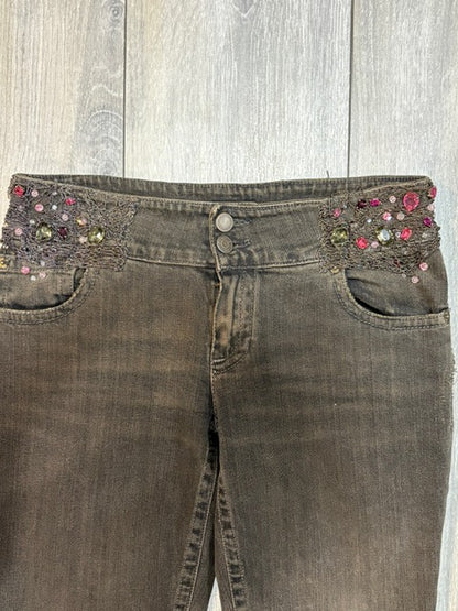 John Richmond AW04 Chain Embellished Jewel Jeans