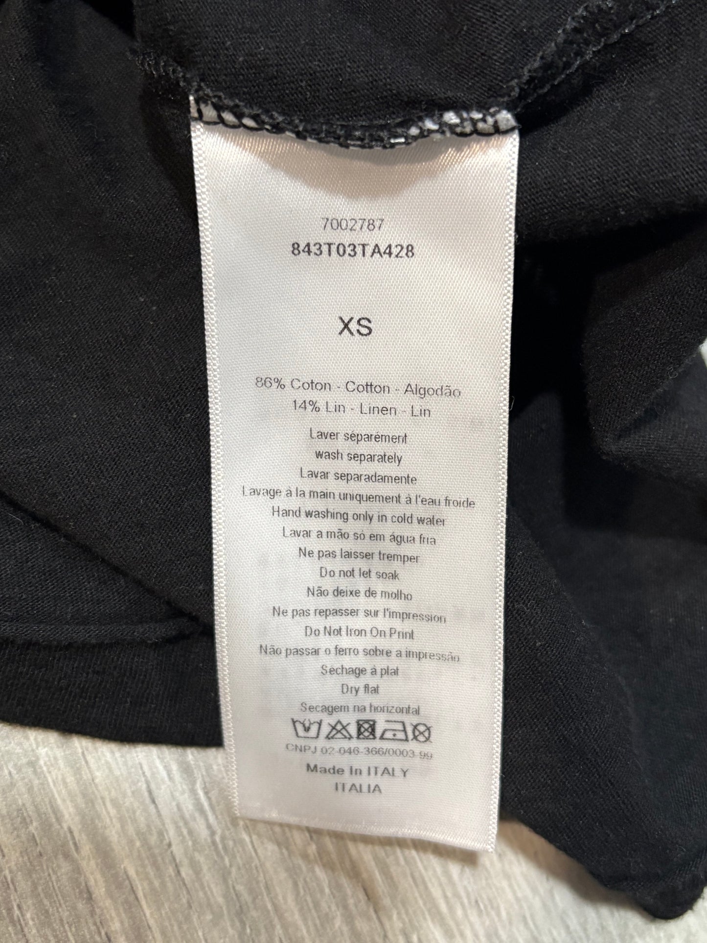Christian Dior 2017 We Should All Be Feminists Shirt (Black)
