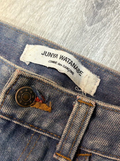 Junya Watanabe AW01 Red Thrashed Denim